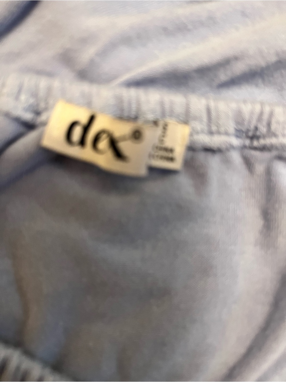 Dex Light Blue Ruffle Off-Shoulder Tee - Picture 4 of 4